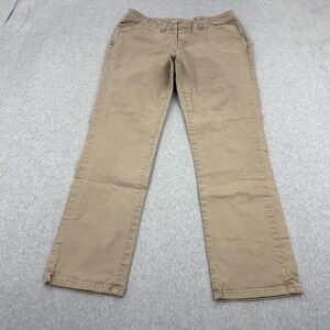 Lee Pants Womens 8 Short Essential Chino Office Work Wear Basic Neutral